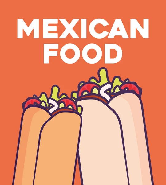 Mexican food design — Stock Vector