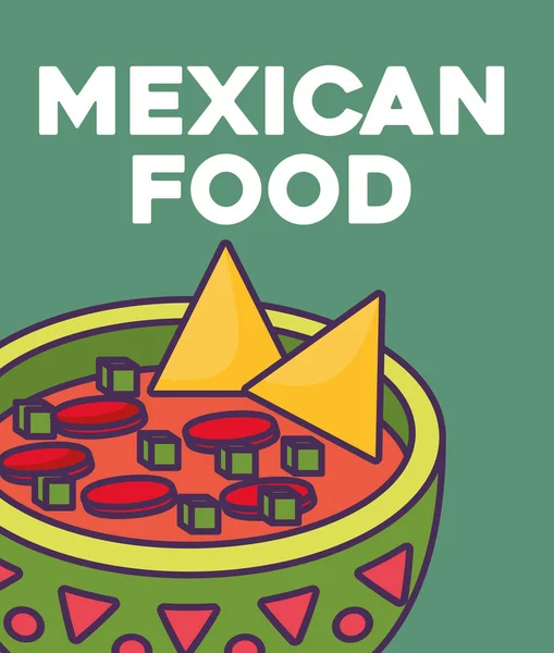 Mexikanisches Lebensmitteldesign — Stockvektor