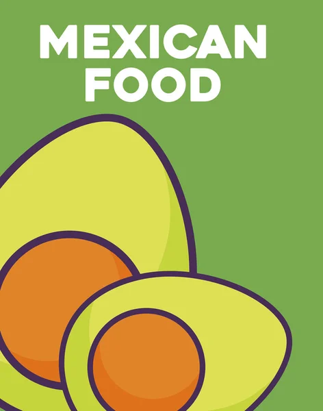 Gemüsedesign mit Avocado — Stockvektor