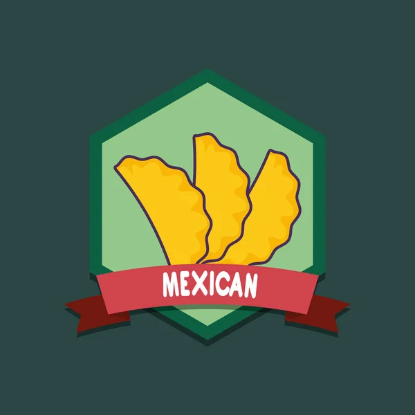 Diseño de alimentos mexicanos — Vector de stock