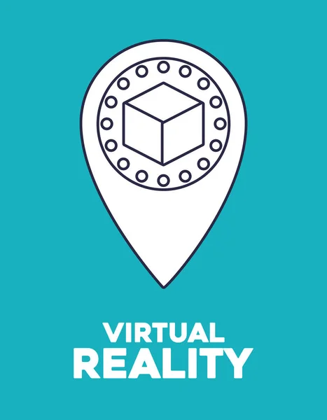 Diseño de realidad virtual — Vector de stock