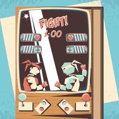 video oyunu retro figthers