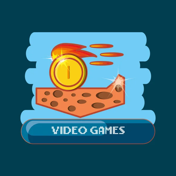 Design de jogos de vídeo — Vetor de Stock