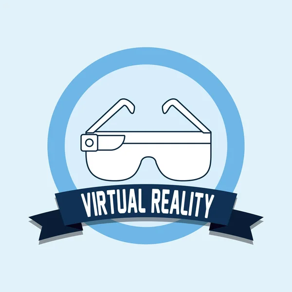 Okulary z technologii wirtualnej rzeczywistości — Wektor stockowy