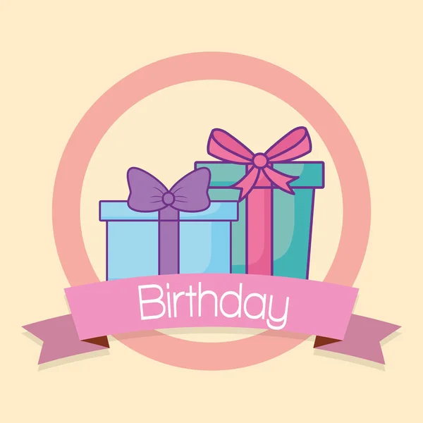 Feliz cumpleaños diseño — Vector de stock