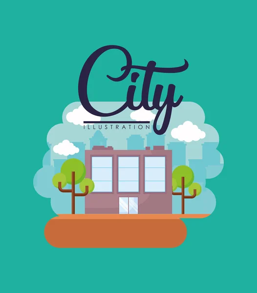 City elements design — Stock Vector
