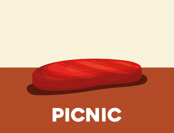 Picnic food design — Stock Vector