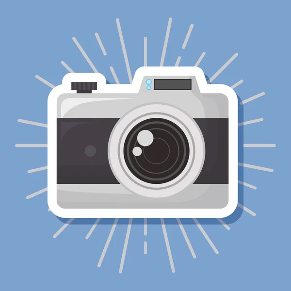 Icona della fotocamera fotografica — Vettoriale Stock