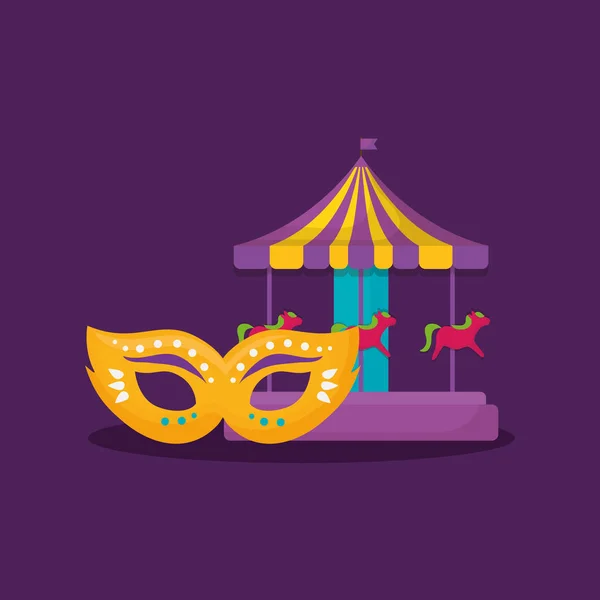Καρναβάλι τσίρκο σχεδιασμού — Διανυσματικό Αρχείο
