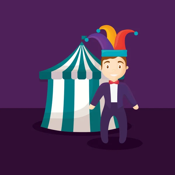 Diseño de circo de carnaval — Vector de stock