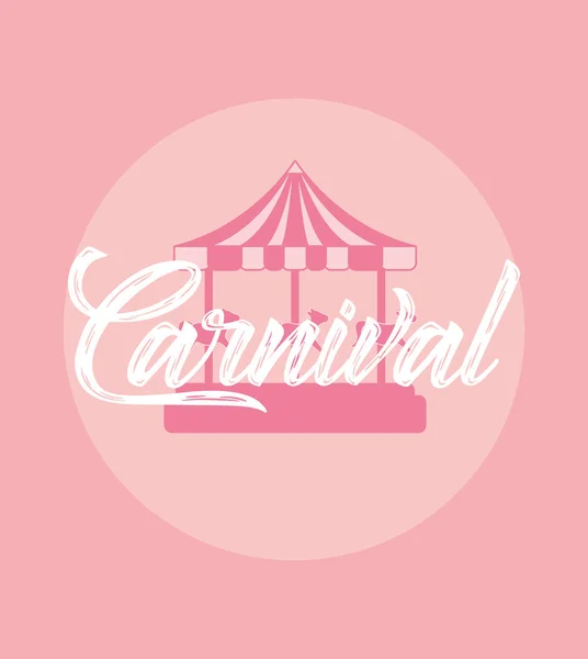 Diseño de circo de carnaval — Vector de stock