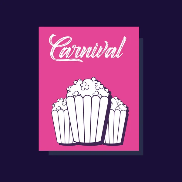 Conception de cirque de carnaval — Image vectorielle