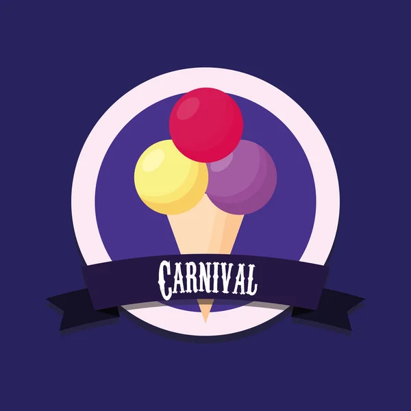 Conception de cirque de carnaval — Image vectorielle