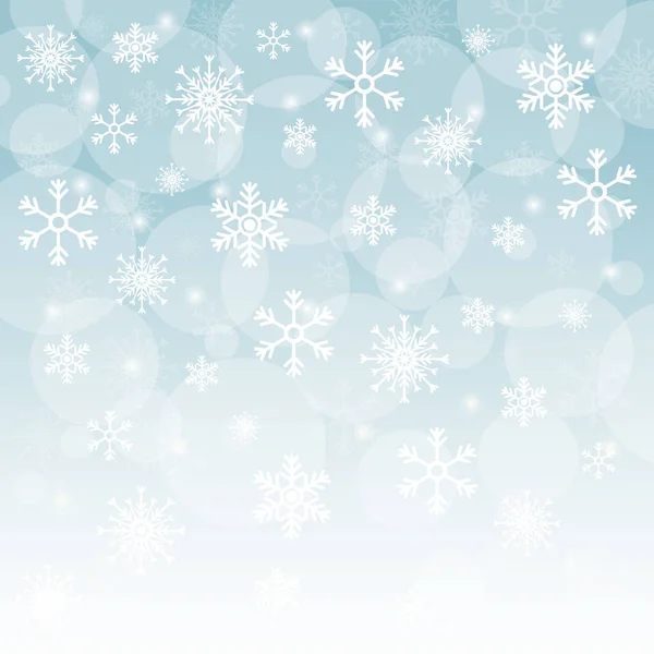 冬の雪や雪の結晶 — ストックベクタ
