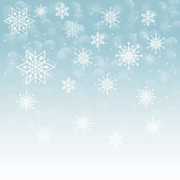 Winterschnee oder Schneeflocke — Stockvektor