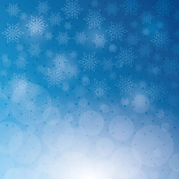Neige d'hiver ou flocons de neige — Image vectorielle