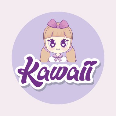 şirin kawaii kız karakter