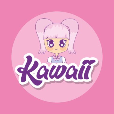 şirin kawaii kız karakter