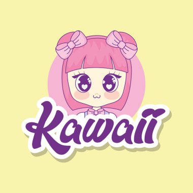 şirin kawaii kız karakter