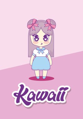 şirin kawaii kız karakter