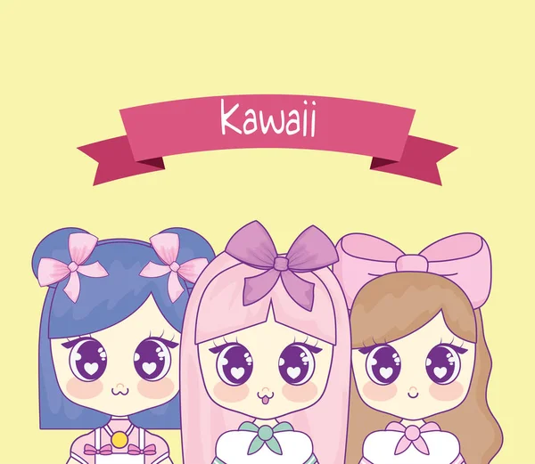 kurdele ile şirin kawaii kız grubu