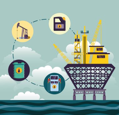 deniz platformu ile petrol sanayi