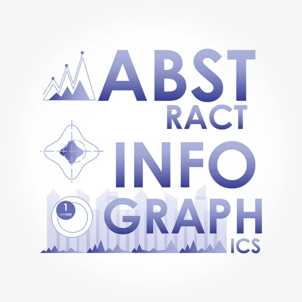 Infografías abstractas bocetos iconos — Vector de stock