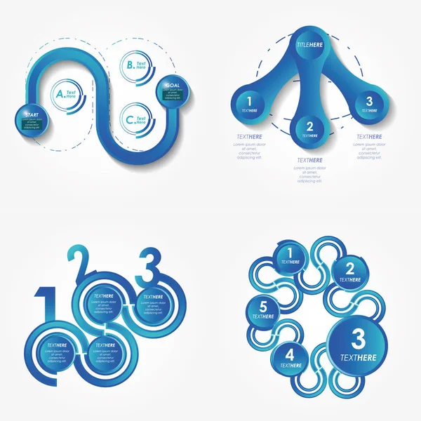 Soyut infographics set simgeleri skeçler