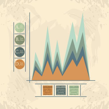 Soyut infographics alır çizimler ile
