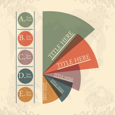 alfabe çizimler ile soyut infographics