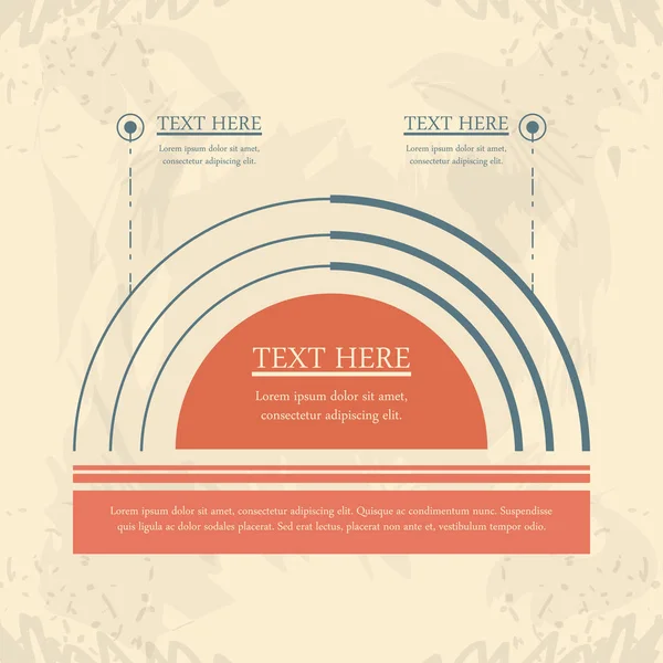 Infografías abstractas con bocetos del alfabeto — Vector de stock