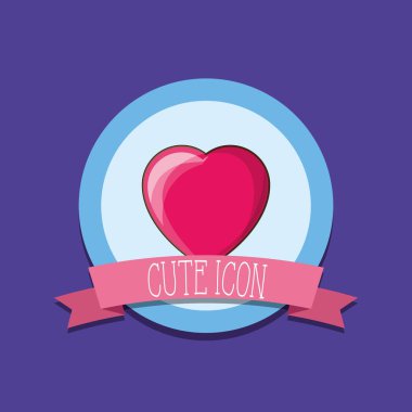 sevimli kalp tasarımı