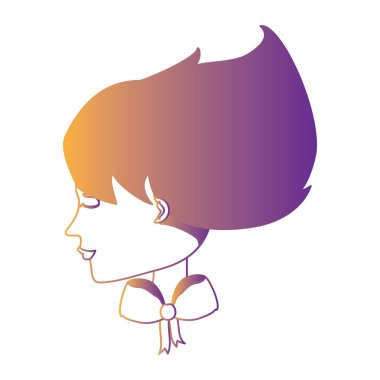 Profili bir kadın tasarım