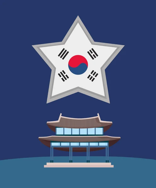 Korea Południowa design — Wektor stockowy