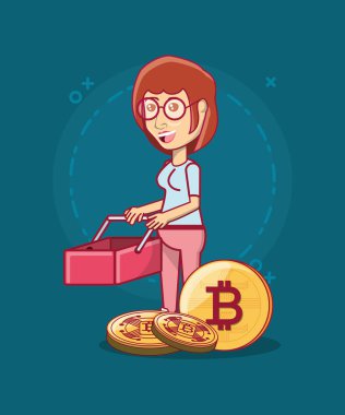 cryptocurrency konsept tasarımı