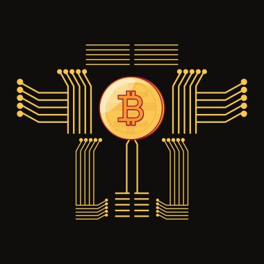 Bitcoin cryptocurrency tasarım