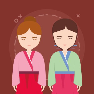 Asyalı kızlar tasarım