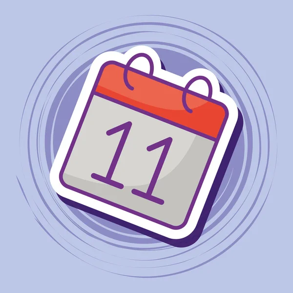 Ícone de calendário imagem — Vetor de Stock