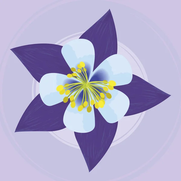열 대 꽃 디자인 — 스톡 벡터