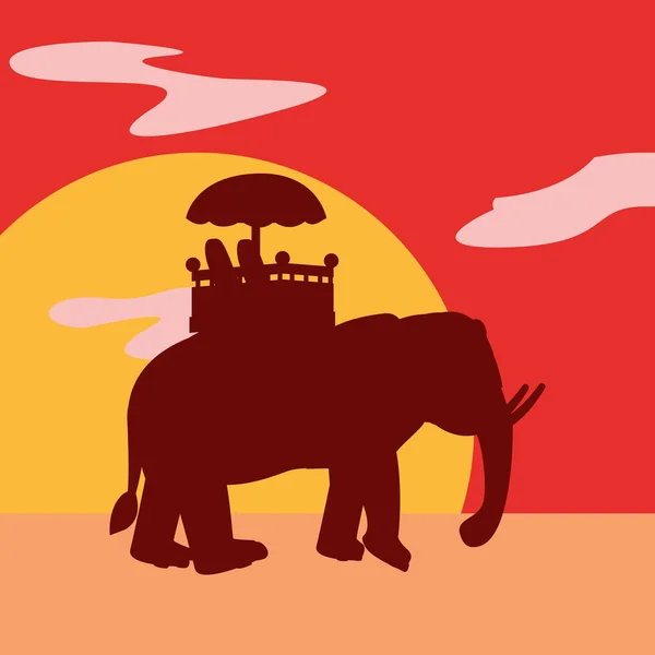 インド象設計 — ストックベクタ