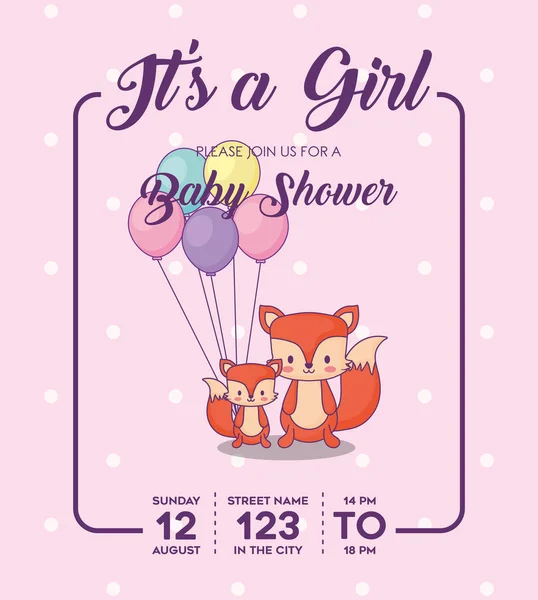 Projekt baby shower — Wektor stockowy