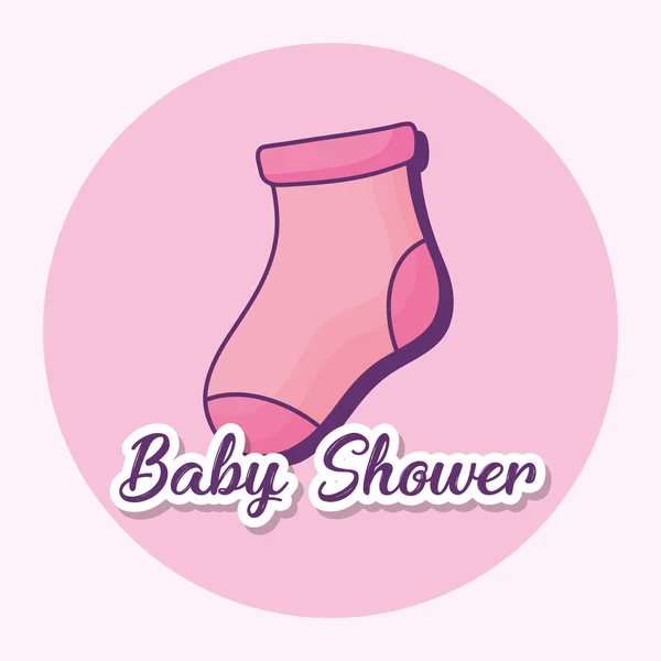 Desain baby shower - Stok Vektor