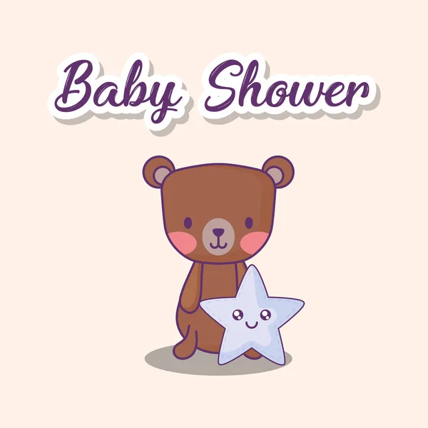 Desain baby shower - Stok Vektor