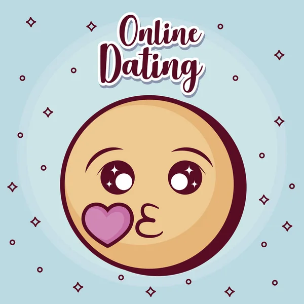 Dating online desing — Vettoriale Stock