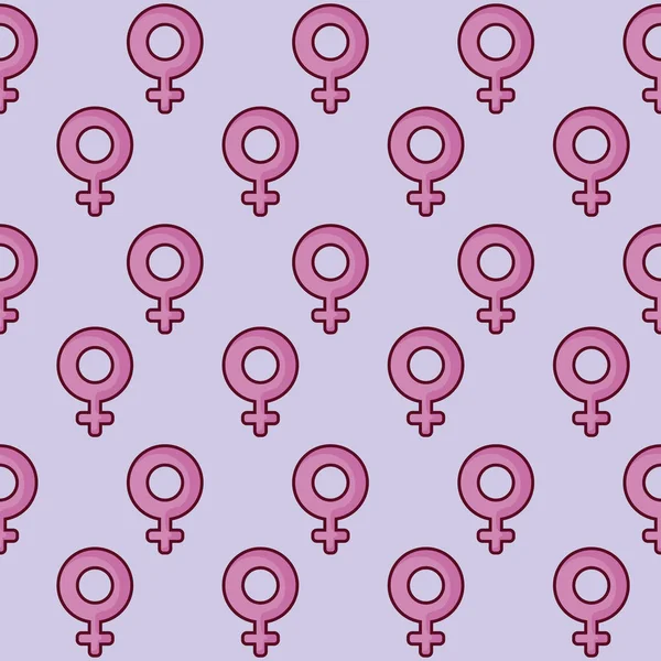 Modèle de symbole féminin — Image vectorielle