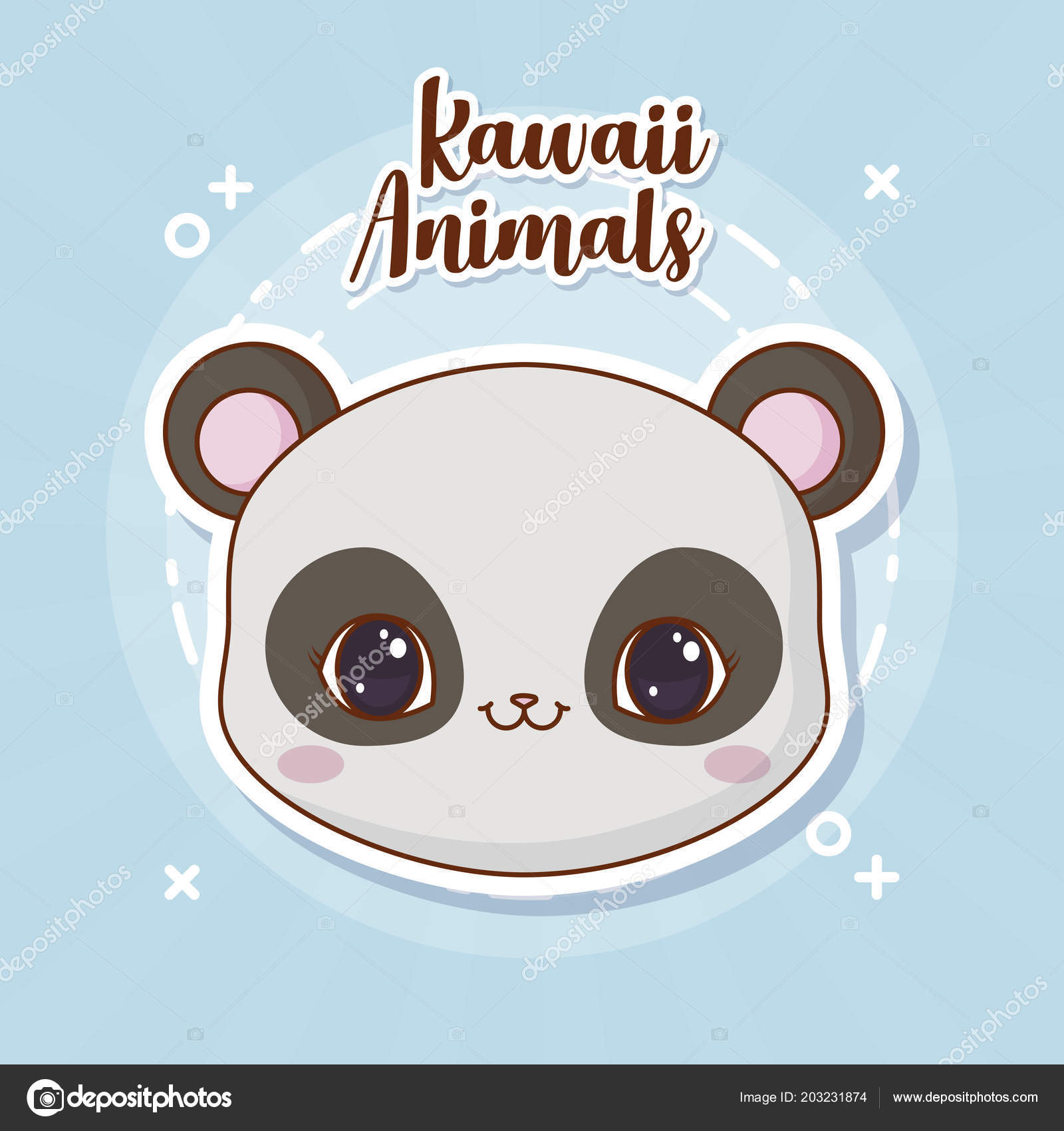 Desenho de animais Kawaii imagem vetorial de djv© 211489528
