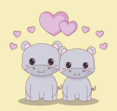 Kawaii hayvanlar tasarım