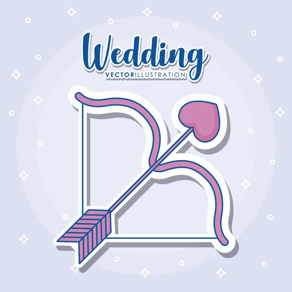 Icônes de mariage design — Image vectorielle