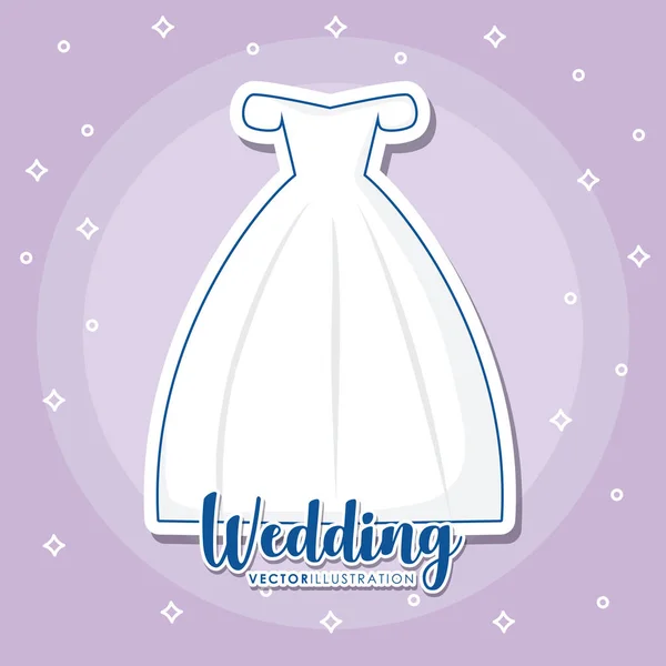 Diseño de iconos de boda — Vector de stock