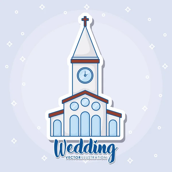 Design von Hochzeits-Ikonen — Stockvektor